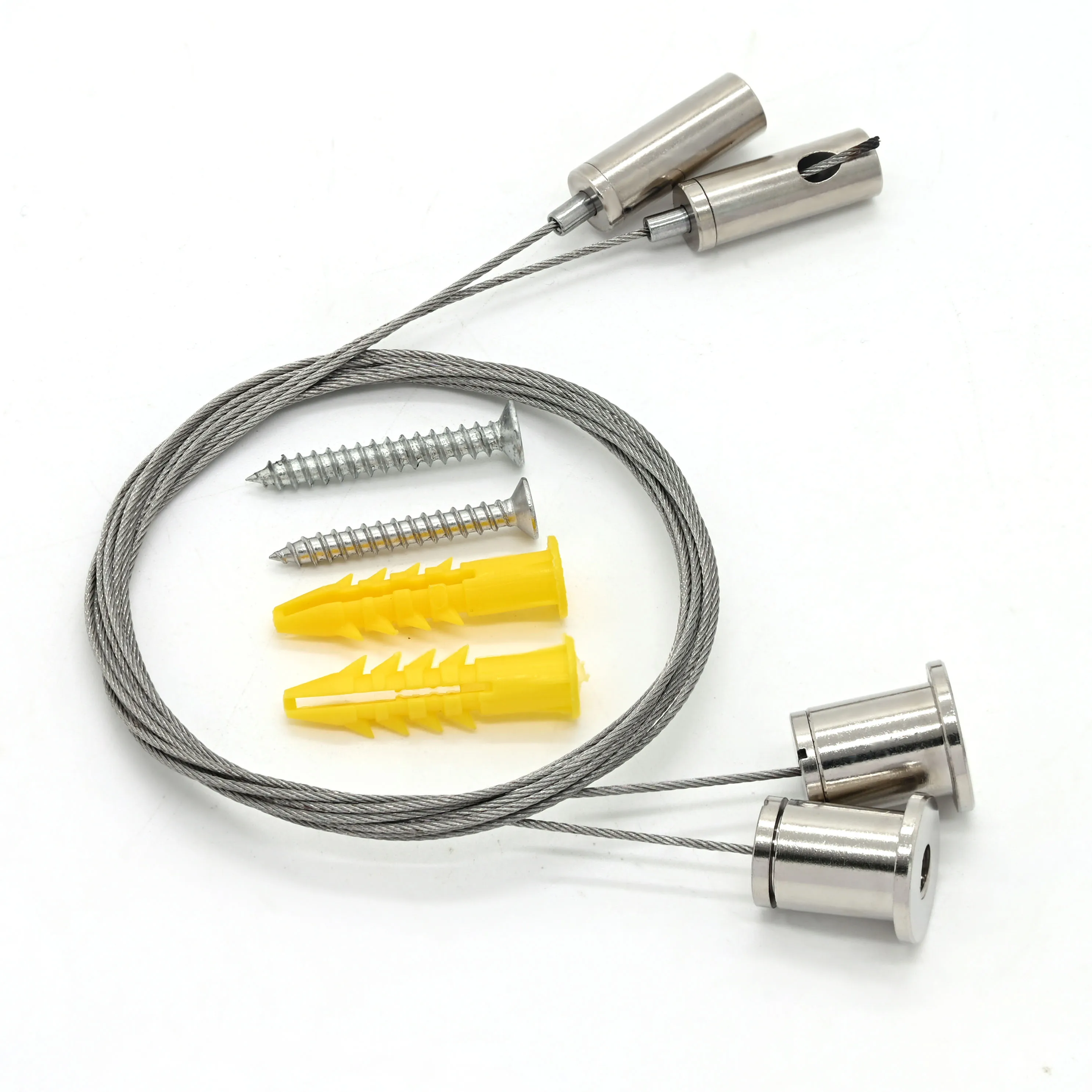 Factory direct supply hanging cable lock  M6 external thread bottom exit cable gripper for ceiling hanging kit