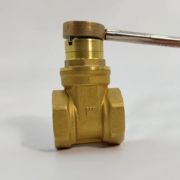 Water Meter Front Anti-theft Locking gate Valve, with Key Brass Magnetic gate valve