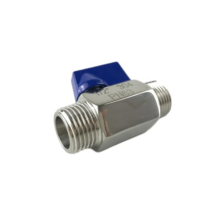 PN63 1/2in. MxM NPT Stainless Steel 304 Mini Ball Valve
