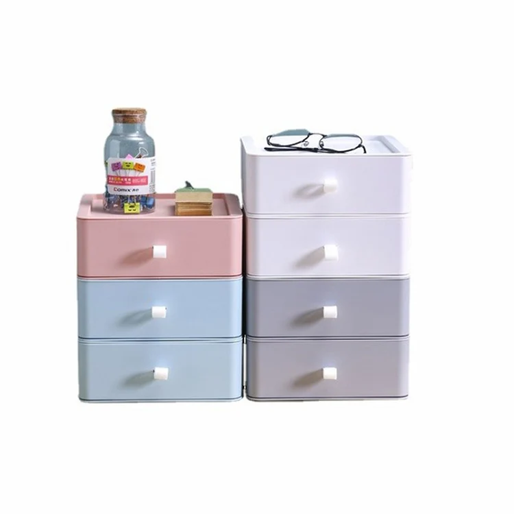 Wholesale Price Student Dormitory Artifact Desk Storage Box Multi-layer Drawer Shelf Office Sorting Box