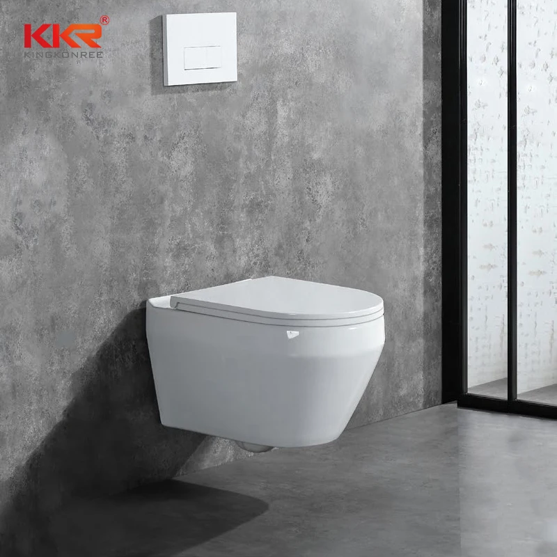 European rimless square hotel ceramic back to wall mounted hanging wc bathroom matt white wall hung toilet