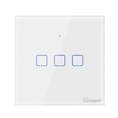  Умный настенный сенсорный выключатель Sonoff T2 Wi-Fi 1/2/3 клавиши