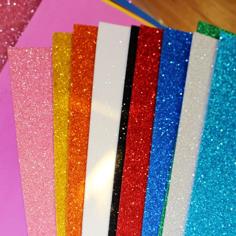 Glitter EVA Sheet foam 1mm 2mm rubber eva foamy sheet EVA FOAM Sheet for Craft
