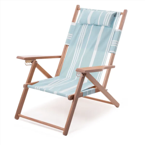 Luxury Customized Design Color OEM Folding Beach Chair Backpack VINTAGE BLUE STRIPE Tommy Bahama Chairs