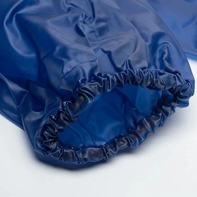 Waterproof Reusable Protective Arm Sleeves Blue with Elastic Bands Oil Resistant Cover sleeves