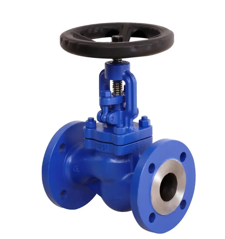 
High temperature cast steel manual flange end gland packing steam globe valve PN16 