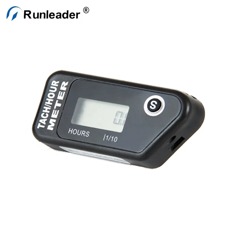 Индуктивный цифровой счетчик моточасов, водонепроницаемый Индуктивный измеритель оборотов в минуту, для мотокросса, мотоцикла, квадроцикла, велосипеда, снегохода, лодки, газового двигателя