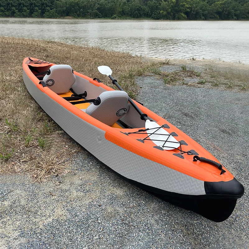 2-Person Kayak Inflatable Fishing Canoe Travelling Activity Outdoor Water Sport Boat