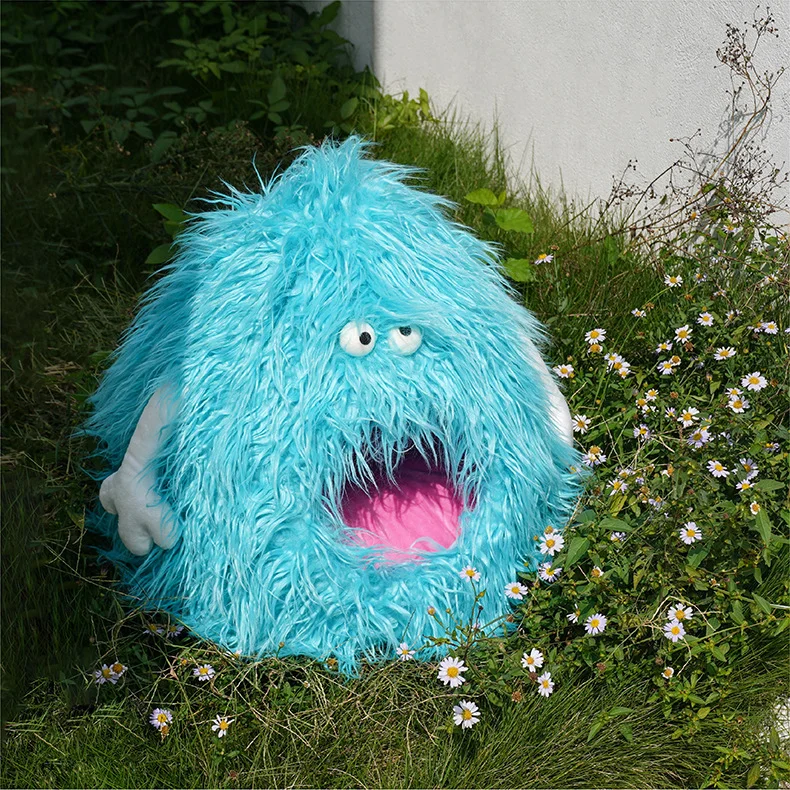 Monster Plush Cat Nest Novelty Pet Beds New Design Funny Warm Soft Cute Pet Cat Bed House
