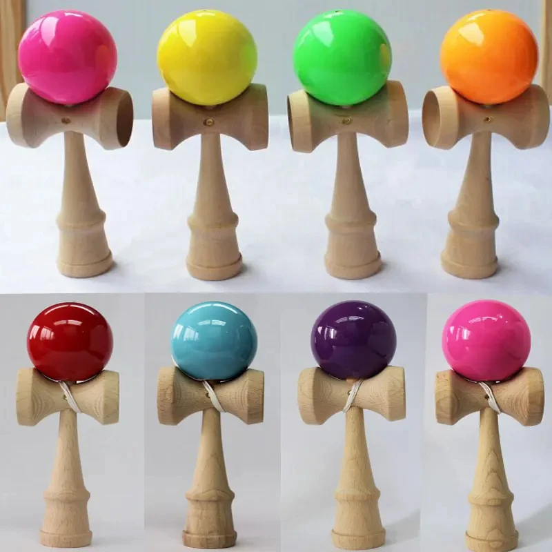 Custom Logo OEM Product Cheap Wooden PU Paint Kendama Toy for Wholesale