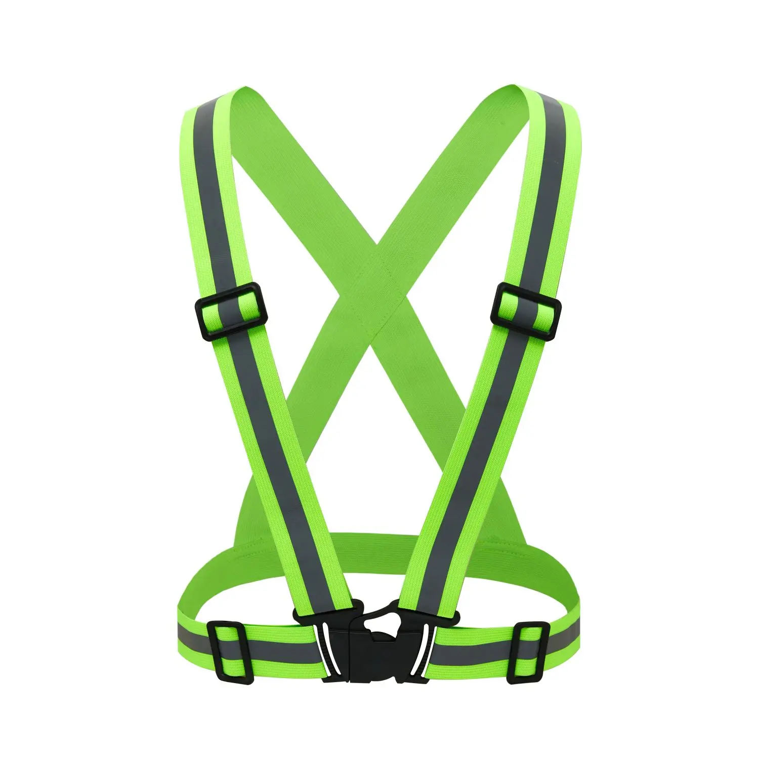 Highlight Reflective Straps Night Running Riding Clothing Vest Adjustable Safety Vest Elastic Band For Adults and Children