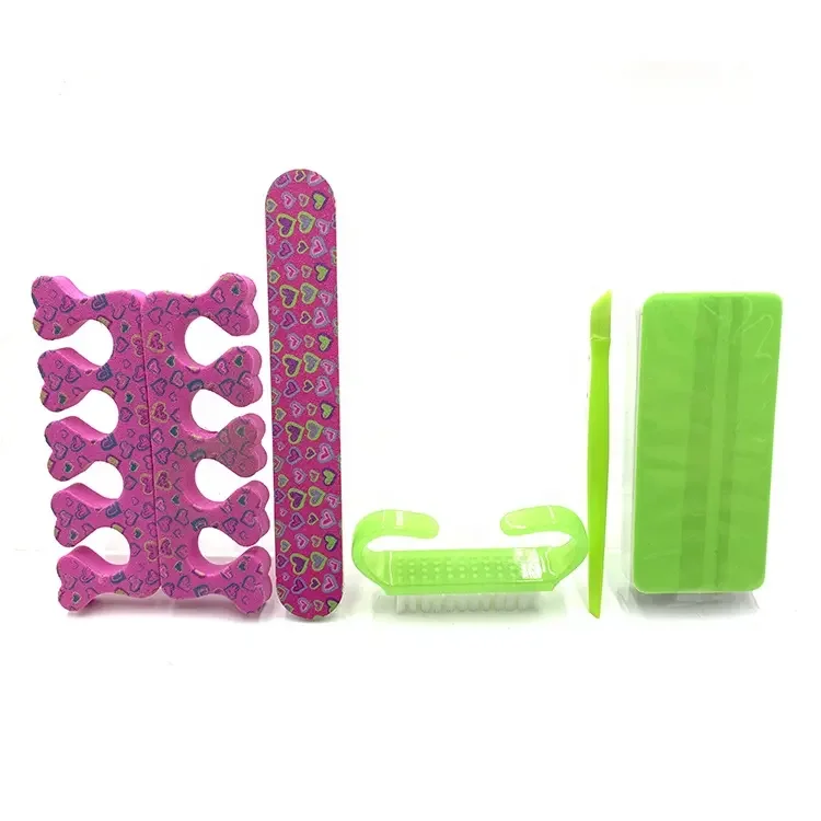 Wholesale Cheap Price Salon Tool 4PCS Disposable Nail Pedicure And Manicure Tools Set With Toe Separator
