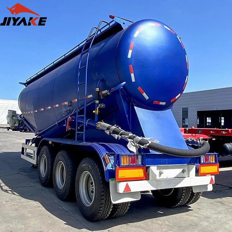 Cheapest Price 2 Axles 60 Ton Fly Ash Powder Air Compressor Granule Tank Trailer