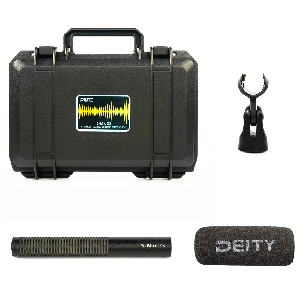 Deity S-Mic 2S Shotgun Microphone High Sensitivity Low-noise Directional Microphone Condenser Microphone for Professional Film