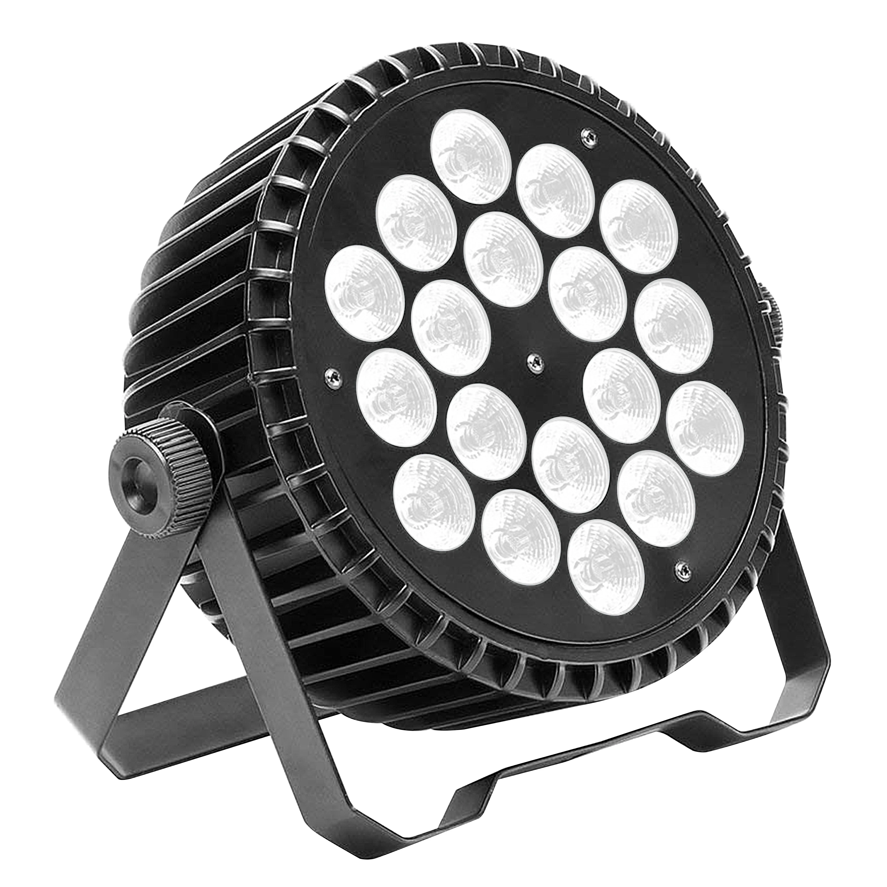 18pcsx10W Led Par Stage Lighting Silent Panel Rgbw Dmx Wash For Dj Disco Lights Wedding Church Club Theater Show