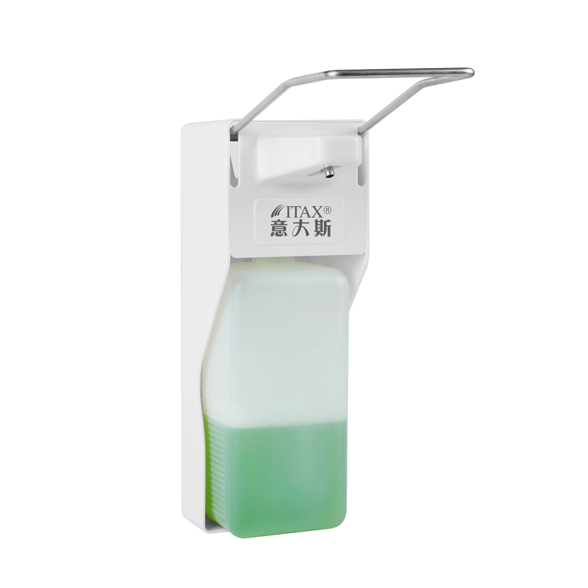 1000ML refillable ABS wall mounted elbow hand sanitizer dispenser for doctor and hospital