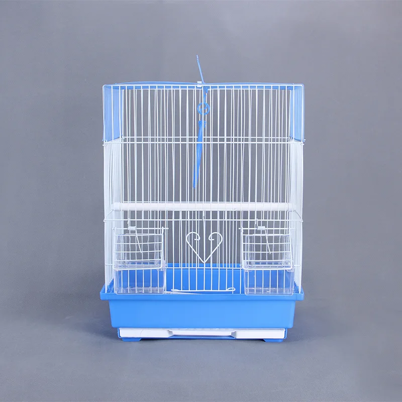 Simple portable small fashion design pink canary bird cage for sale