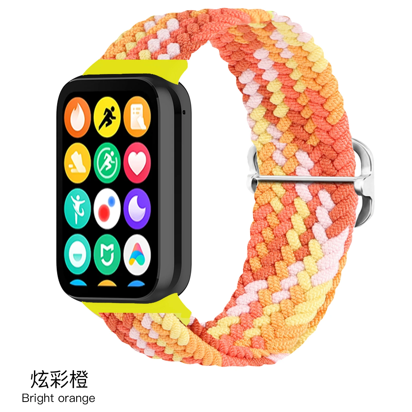 weave nylon watch straps for xiaomi band 8pro mi band 8 pro watch bands bracelet with adjust buckle fabric wristbands