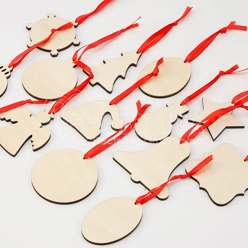 Orca Coatings Sublimation Blank Plywood Christmas Ornaments Pendants