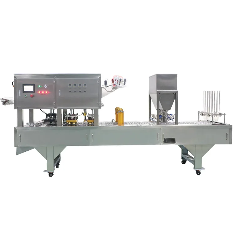 Cup sealing filling machine for Water milk juice cups