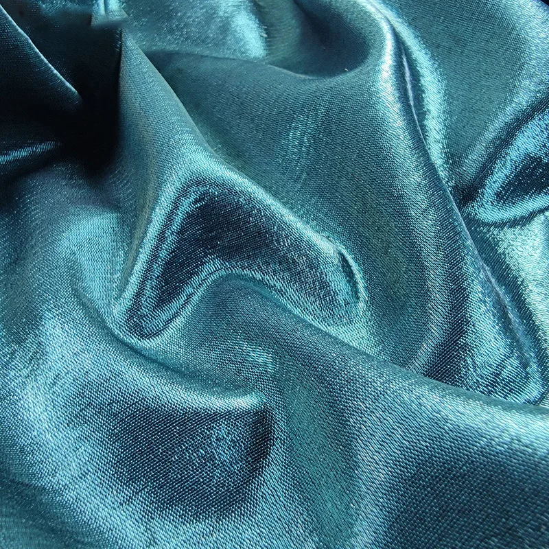 Оптовая продажа Роскошная ткань с металлическим люрексом утолщенная парчовая Яркая модная для платья блестящая хлопковая нейлоновая