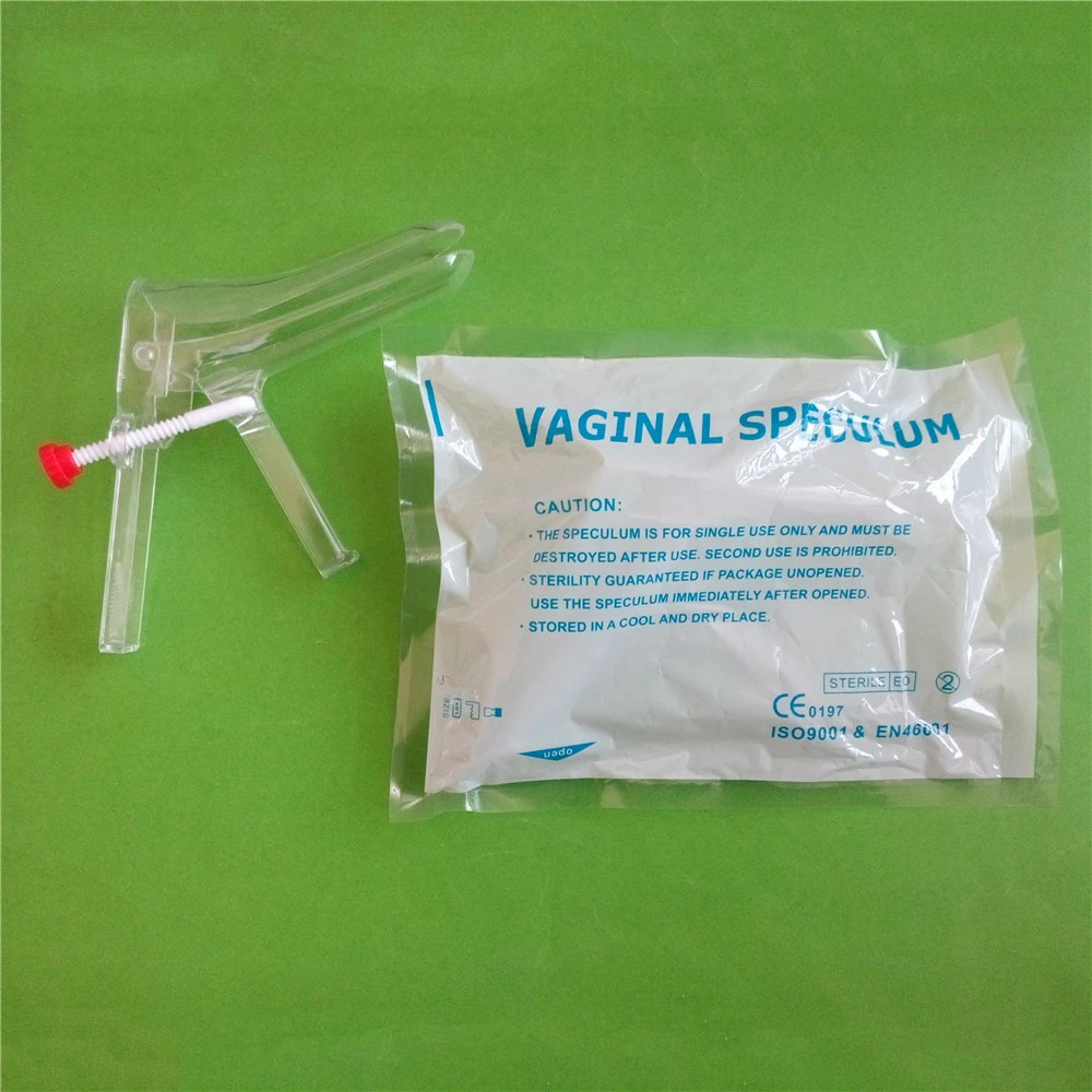 Low price Medical supplies disposable sterile plastic side screw vaginal speculum for sale