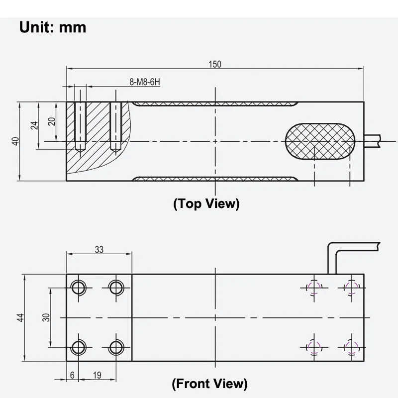 60kg ~ 500kg High Accuracy Off-center Weight Sensor Single Point Load Cell Platform Beam Type Industrial Grade