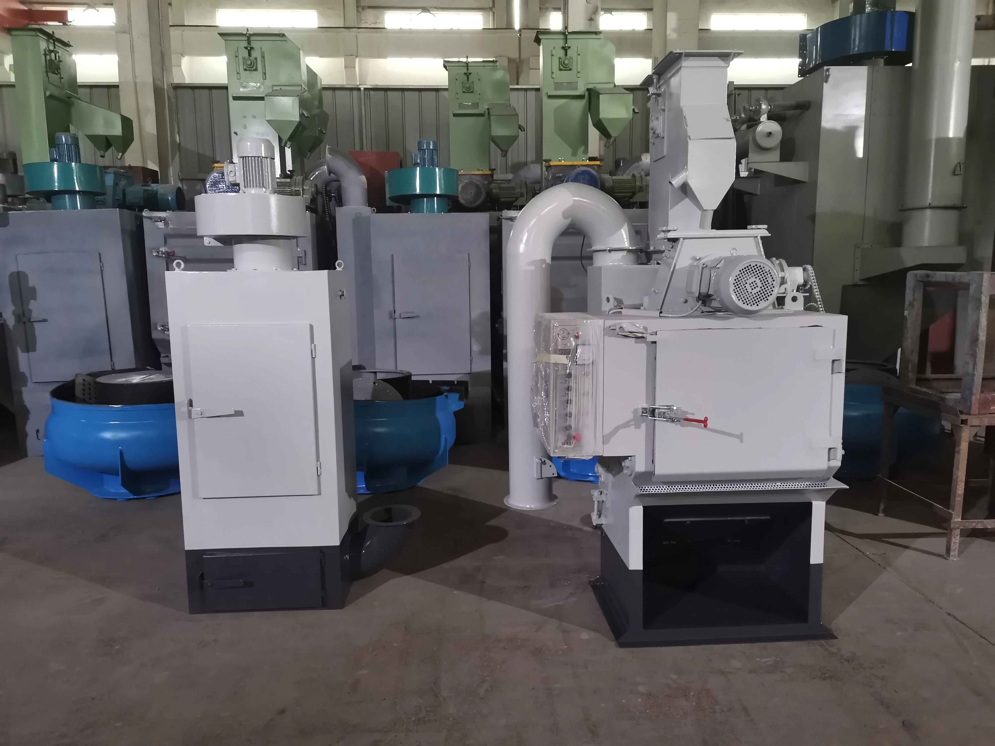 50L Rubber Belt Drum Shot Blasting Machine/Shot Peening Machine