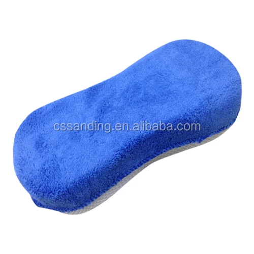 Губка для чистки автомобиля с скребковой сеткой