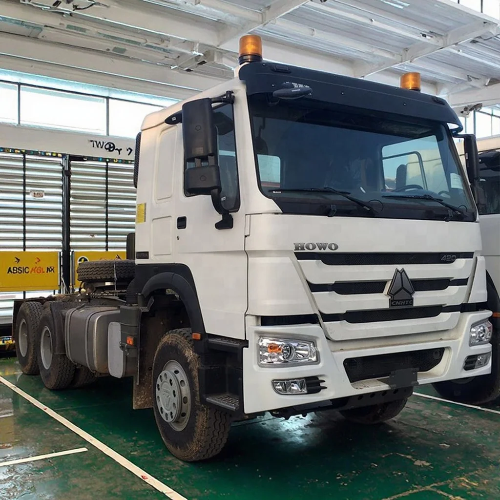 Sinotruk HOWO 420hp 6x4 Drive Wheel Tractor Truck Semi Trailer Head Vehicle With 50TONS Loading Capacity
