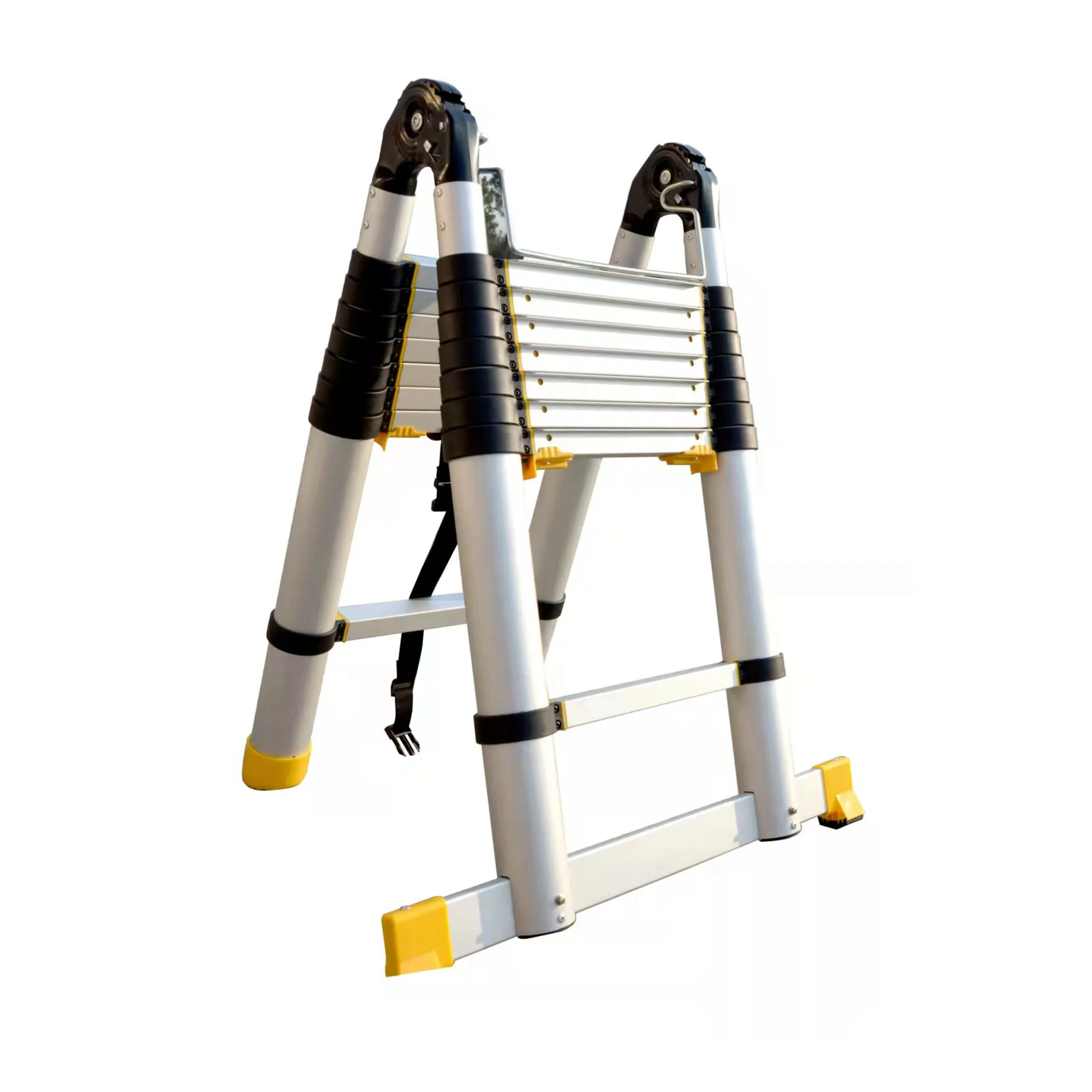 5.6m   Folding Step soft close Multi Purpose Aluminum Telescopic ladder
