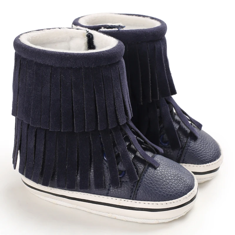 Winter versatile cotton fabric design with high top and thick soft sole, fashionable baby boots for women