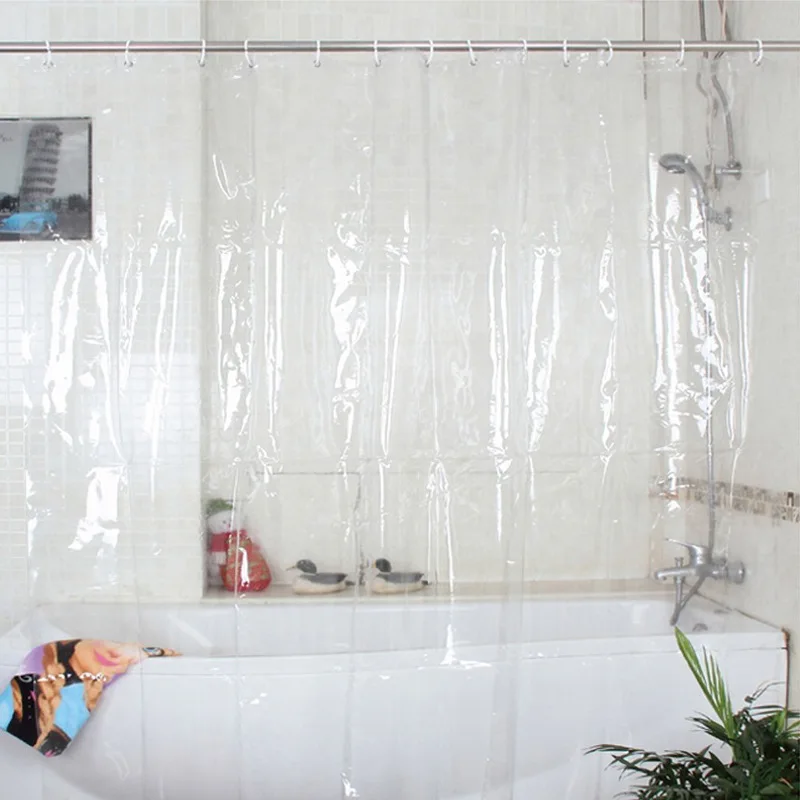 Thick PEVA waterproof and mold proof modern bathroom Transparent shower  curtain  for room partition clear bathroom curtain