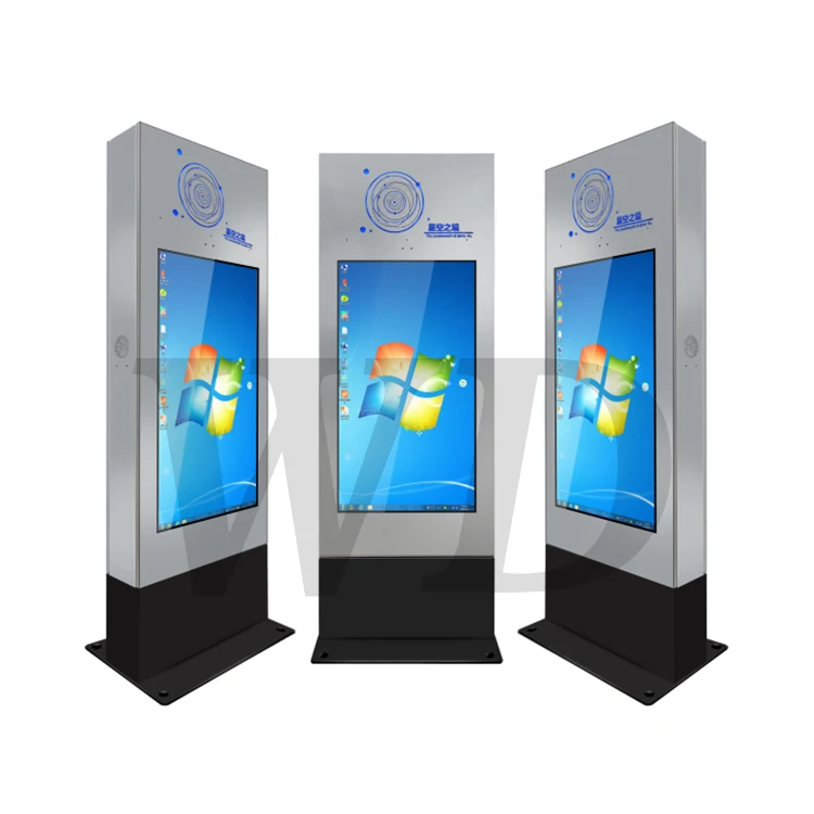 New Style touch screen kiosk totem lcd display outdoor,exterior digital signage,advertising equipment digital signage