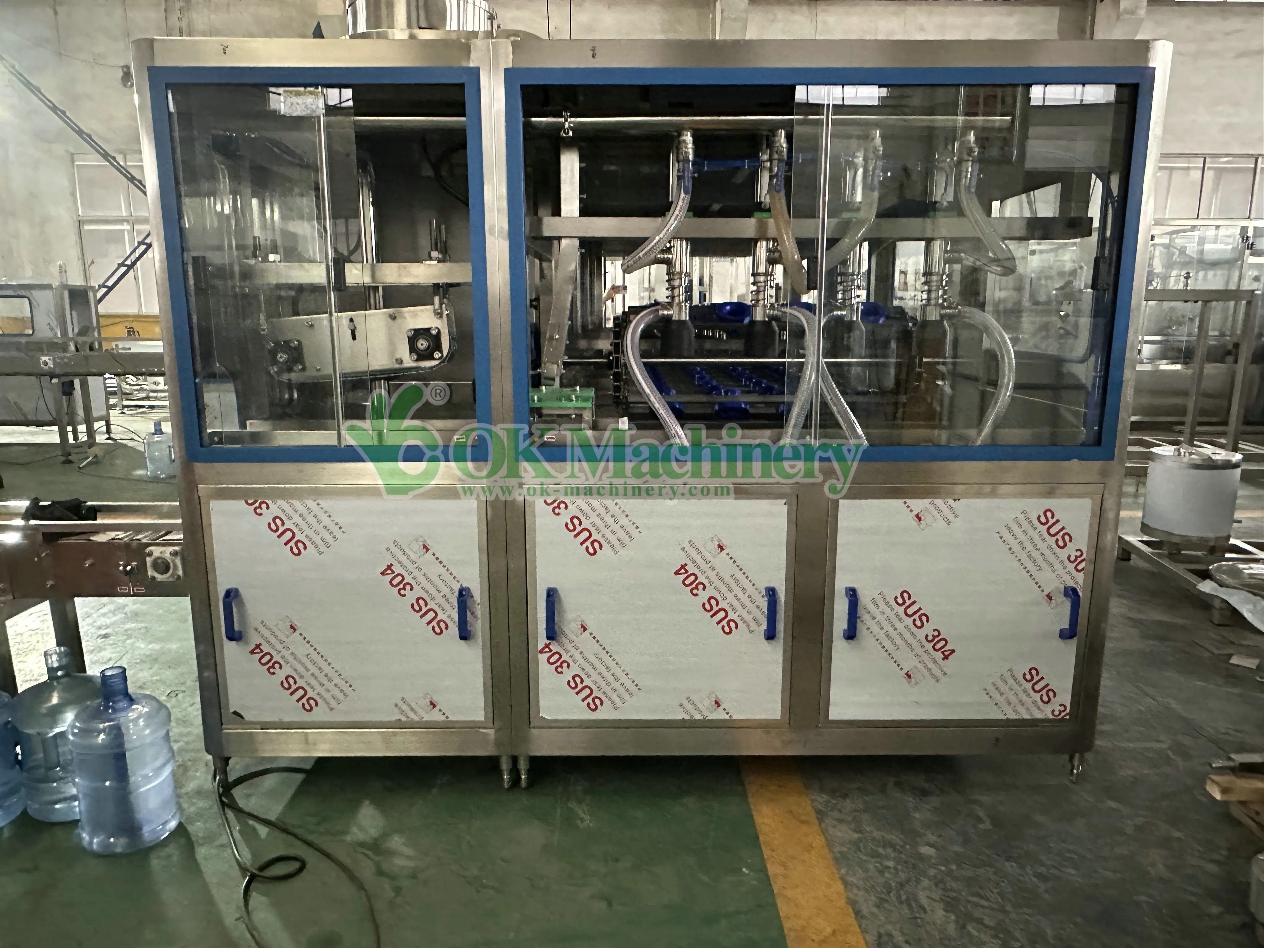 XP564 Stainless Steel Sus304 300 450 600 Bph 5 Gallon 20 Liter Bottled Water Filling And Capping Machine