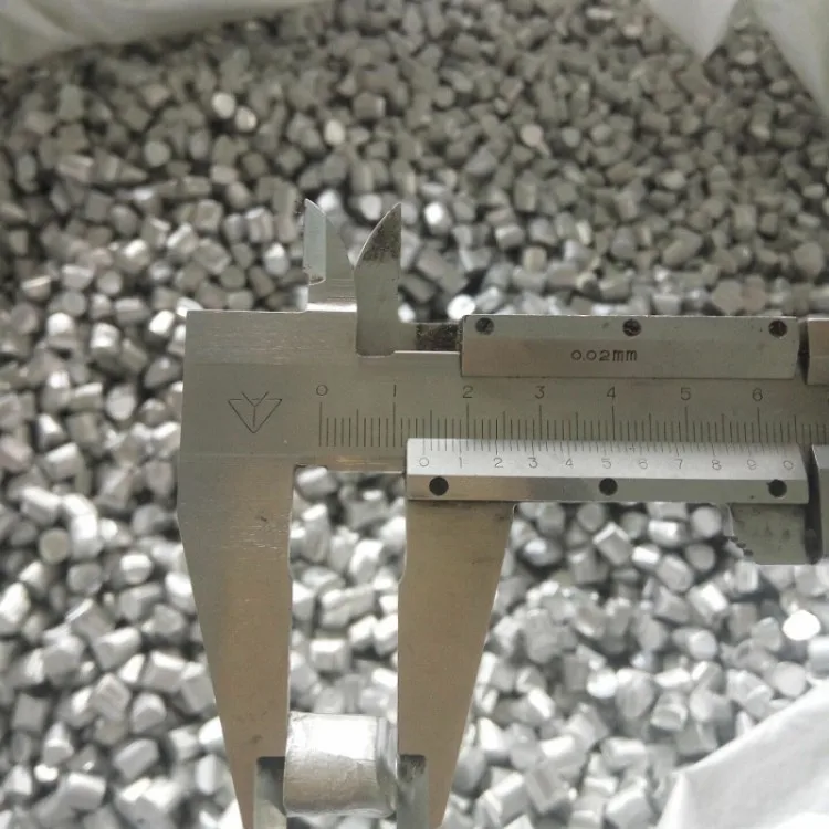 Aluminum bean 3*3mm aluminum particle pellets aluminum ball diameter 2*3mm Al99 AI97