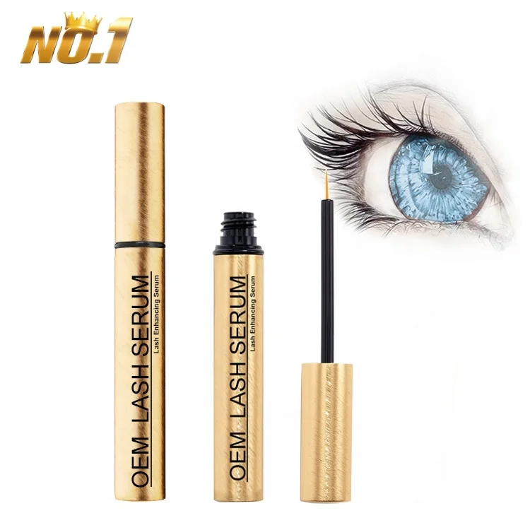 FEG Cosmetic Extensions Bottle OEM Custom Label Safe Brush Best Beauty Eye Oil Growth Serum Cils Eyelash Grower Serum Lash Grow