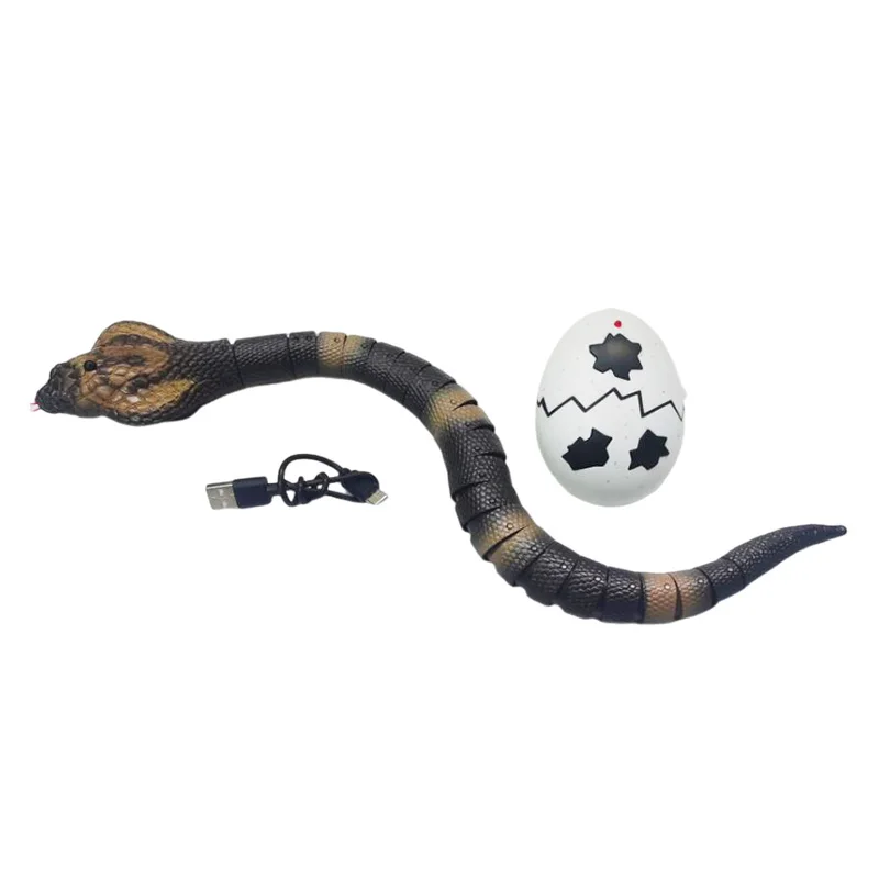 Retractable tongue pranks cobra animal sensing motion realistic snake remote control toys