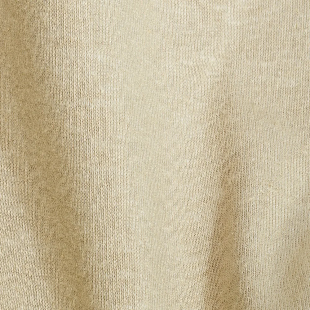 J1008# Wholesale hemp cotton suit jersey knit fabric 53%hemp 42%organic cotton 5%spandex knitted fabric for T shirt sport wears