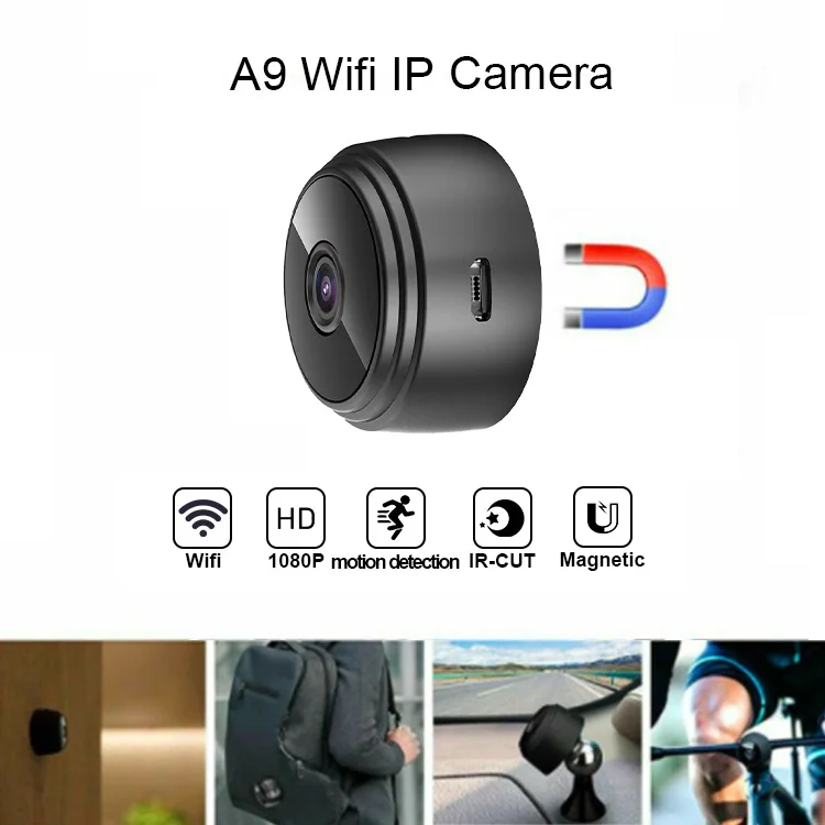 with night vision function 1080p wireless a9 camera