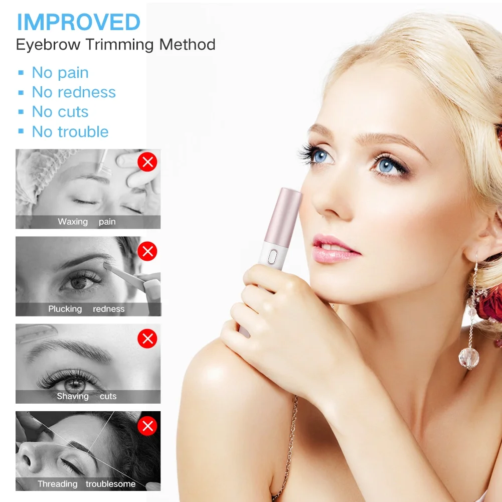
Household hair removal series lithium battery electric eyebrow trimmer 