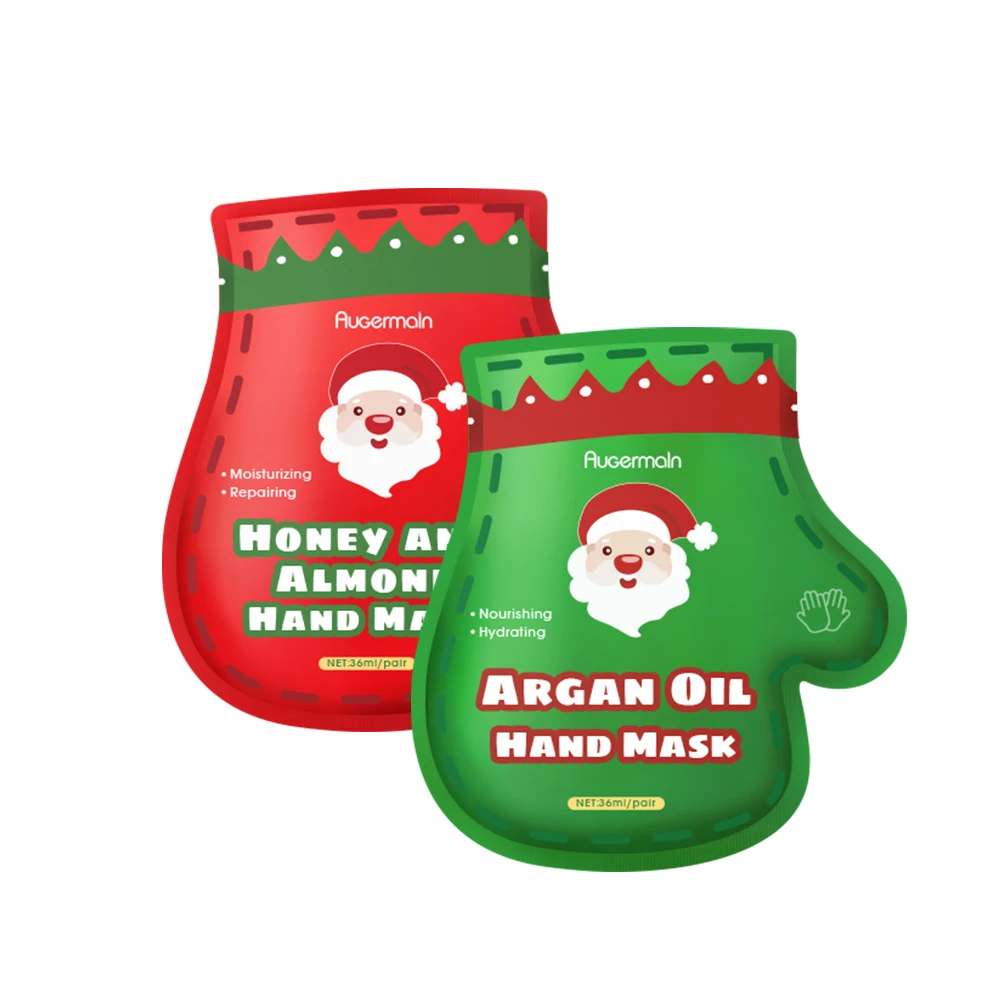 Custom Christmas Hand Care Repair Cream Mask Sheet Hand Masking Gloves Moisturizing Gloves Honey Anti Aging Soft Hand Mask