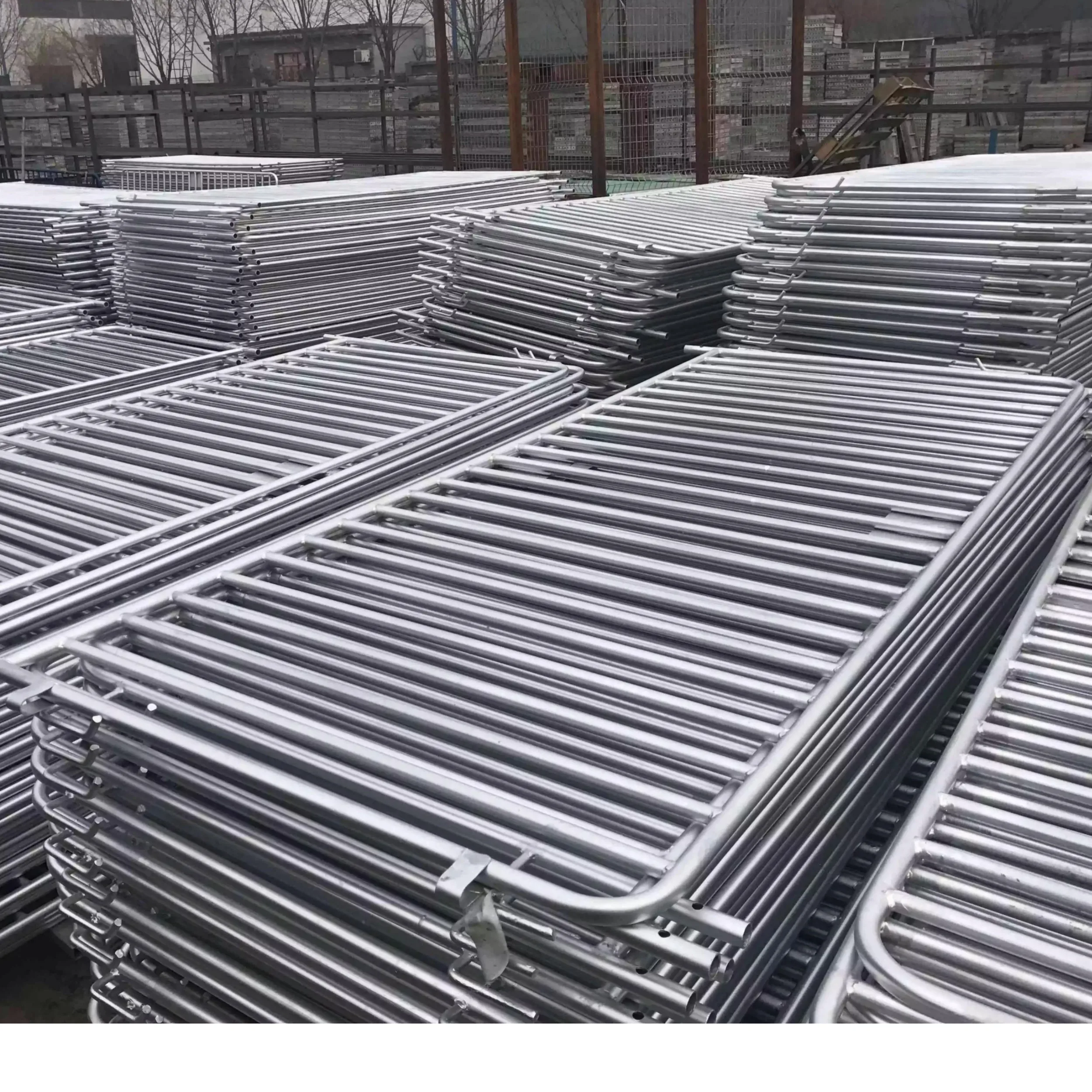 Строительная площадка оцинкованная стальная панельная сетка Баррикада/Временный барьер для борьбы с толпой/пешеходные барьеры