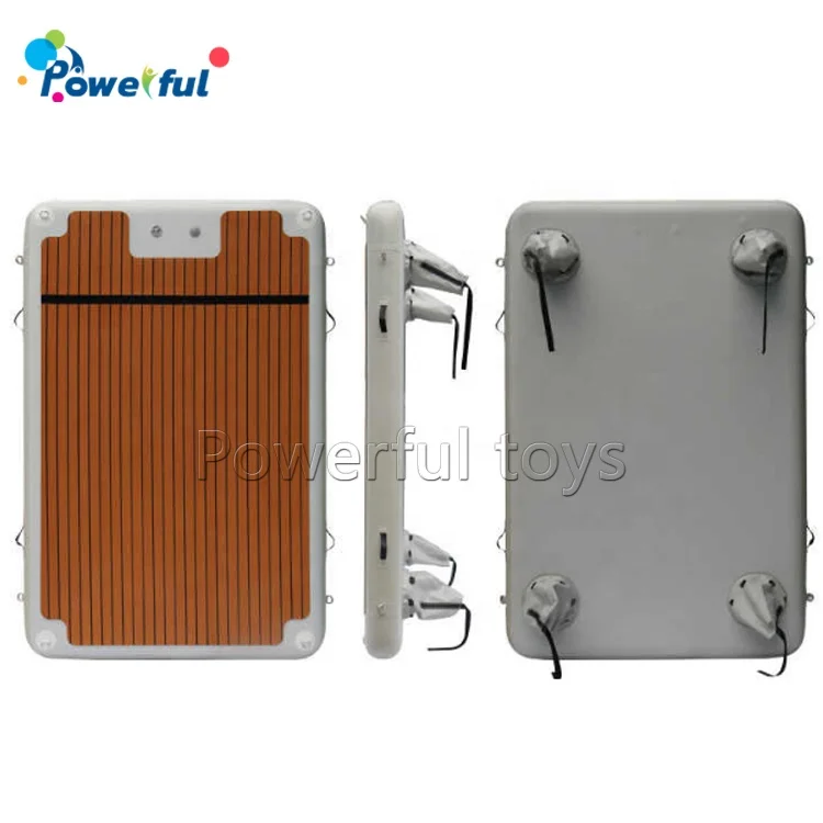 Big Size Inflatable Floating Island Swim Platform Fishing Boat Dock