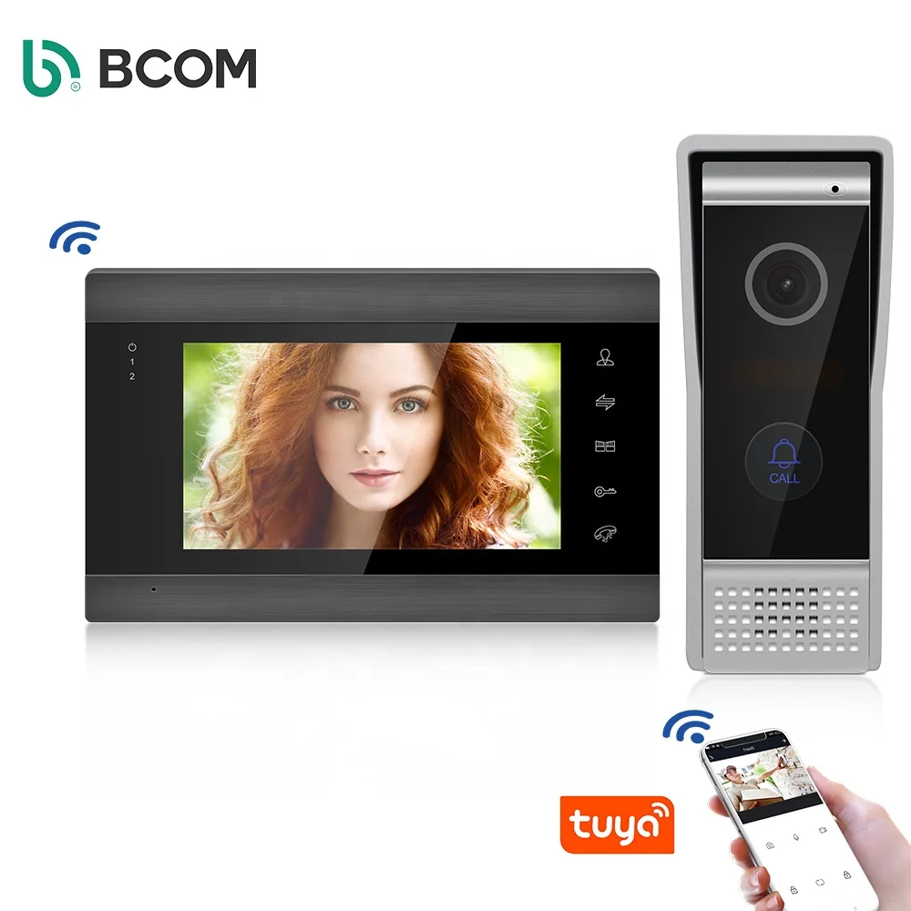 Tuya Smart Access Control System IP65 Wifi Video Door Bell Multi-Family Visible Intercom Doorbell for Villa and House