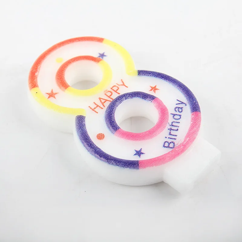 Wholesale Bougies Anniversaire Sparkling Colorful Happy Birthday Cake Candles Party Number Candle
