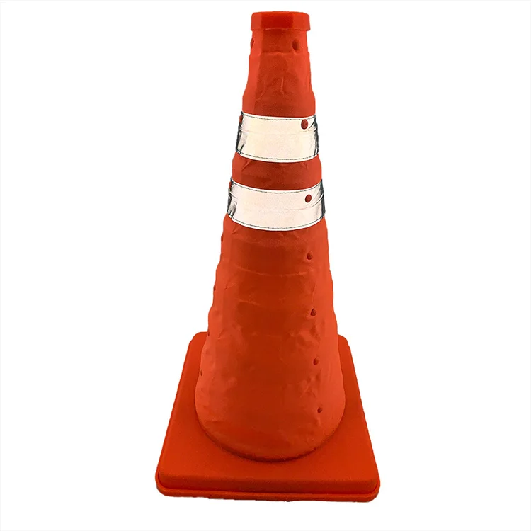 
18 Inch Road High Reflective Warning Collapsible Folding Safety Trafic Cone 