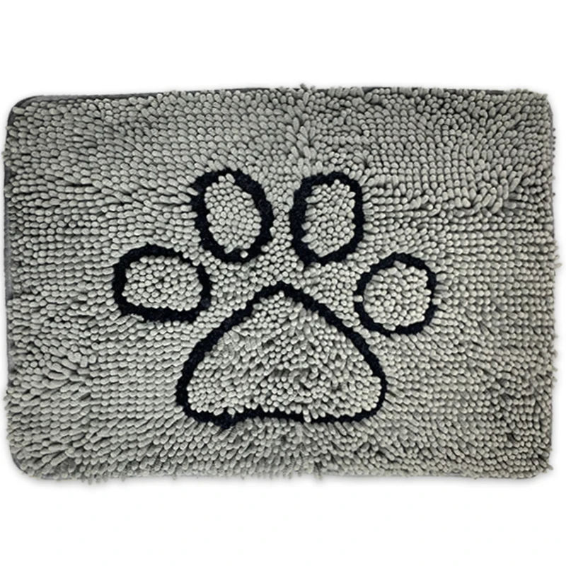 High Quality Super Absorbent Non Slip Living Room Bathroom Mat Chenille Floor Mat  Customized Color Size Pattern