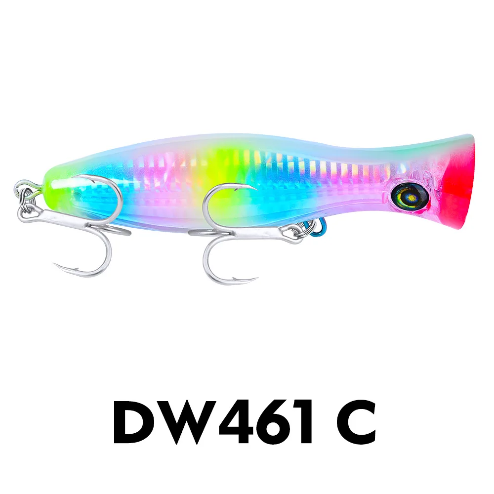 Strong Hooks 3D Fishing Lures Lipless Floating Topwater Popper Bait Fishing Lures 130mm 43g
