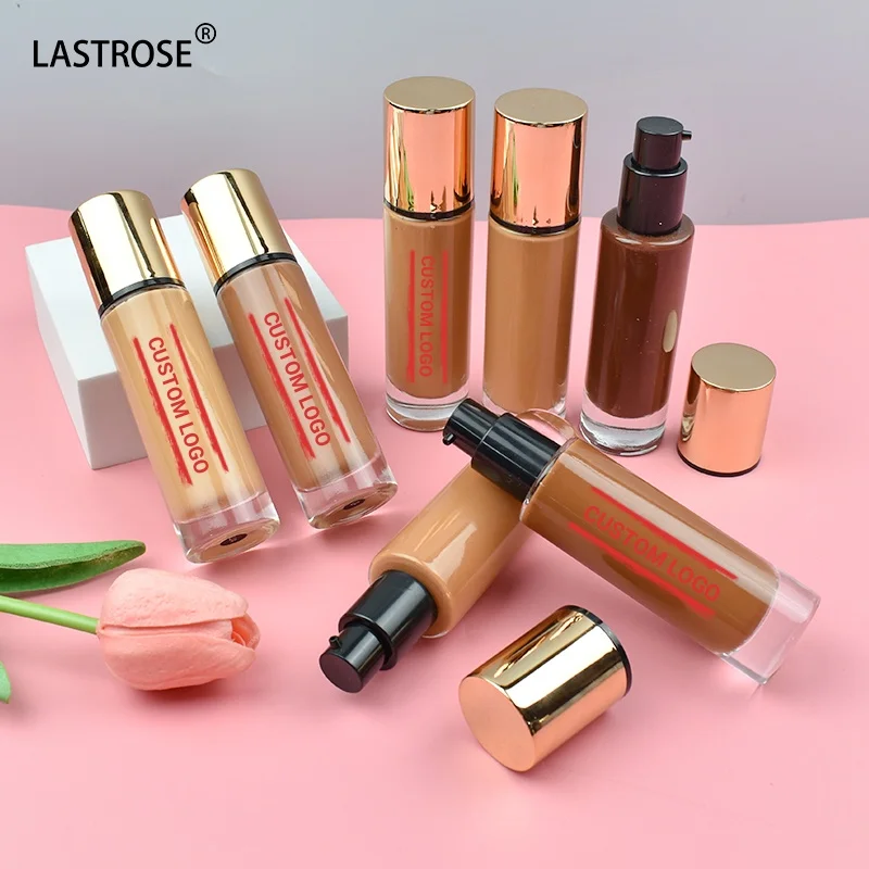 Luxury vegan full coverage foundation matte waterproof liquid foundation private label makeup face concealer foundation